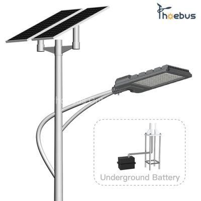 CE Certificate Gel Battery 8m60W Split Solar Street Light