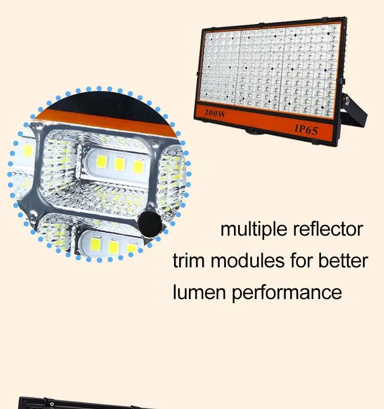 High Lumen Waterproof Outdoor LED Flood Light Energy Saving LED Flood Lights AC85-265V Solar Floodlight