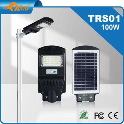 All in One LED Solar Street Light High Lumen Split IP65 20W 60W 200W 300W 500W UFO Outdoor with Battery