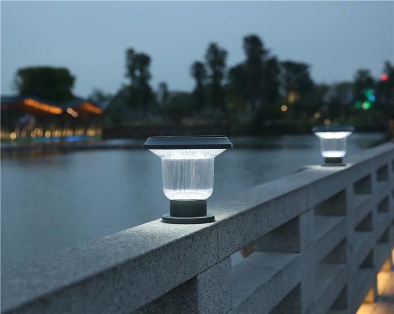 Outdoor Waterproof High Lumen Good Brightness Decoration Post Pillar Lamp LED Solar Garden Light