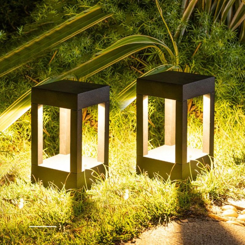 Waterproof Lawn Lamp Aluminum Modern Garden Landscape Pillar Light