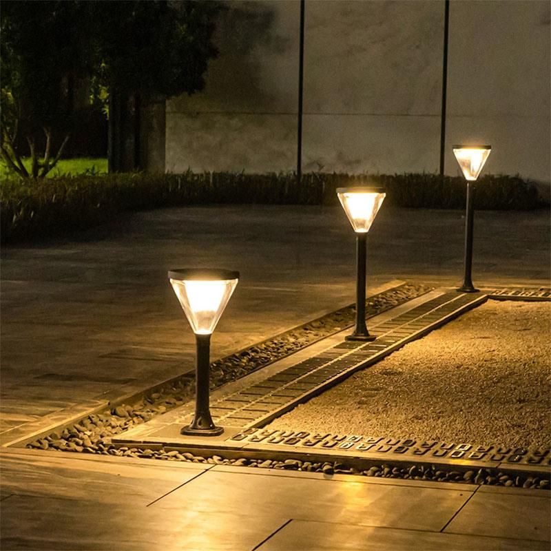 Diamond-Shaped Solar Lights Waterproof Outdoor Lighting Solar Lawn Lights