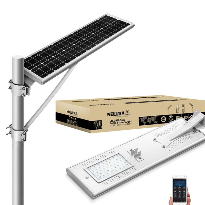 Outdoor 30W Highway APP All in One Solar Street Lighting