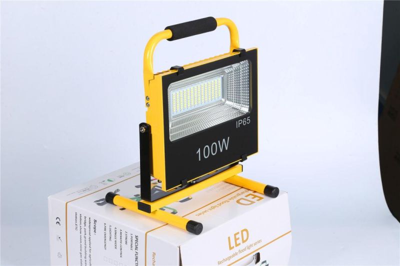 Yaye 18 Hot Sell 50W/100W Portable Solar Flood Light/ 50W/100W Portable Solar Recharge LED Spotlight