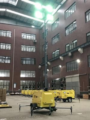 Robust Power 9m Hydraulic Telescopic Mast Mobile Lighting Tower