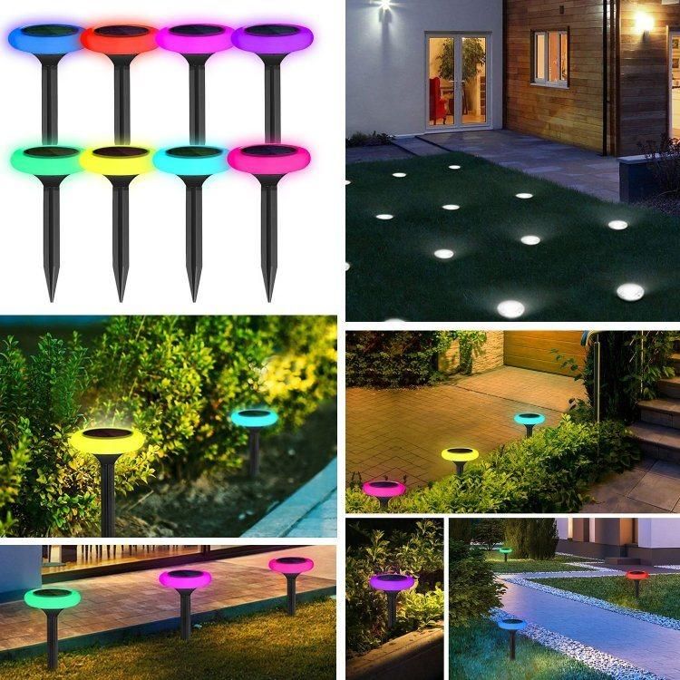 LED Garden Light M Solar Modern Stake System Plant Low