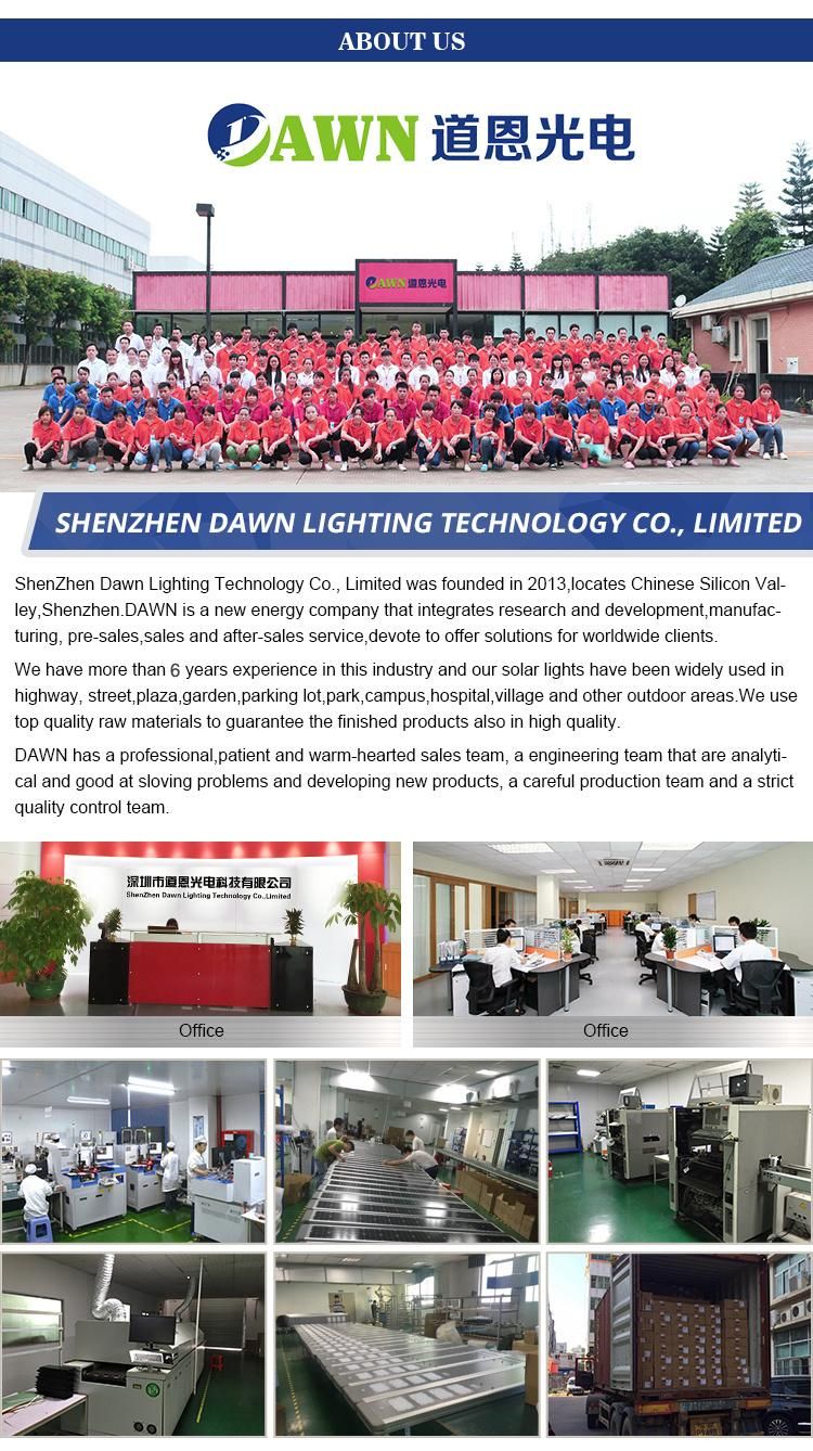 20-150watts Chinese Manufacturer Le Solar Street Light with 6 Years Production Experiences