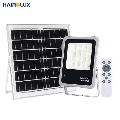 High Efficiency 60W 100W 200W Waterproof LED Solar Garden Light Outdoors Lamps Aluminum Solar Flood Light