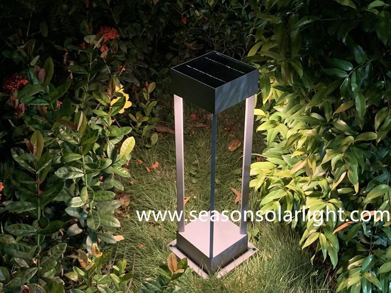 Bright LED Light Lamp Outdoor Garden Decoration Lighting Smart Solar Bollard Light with Solar Panel