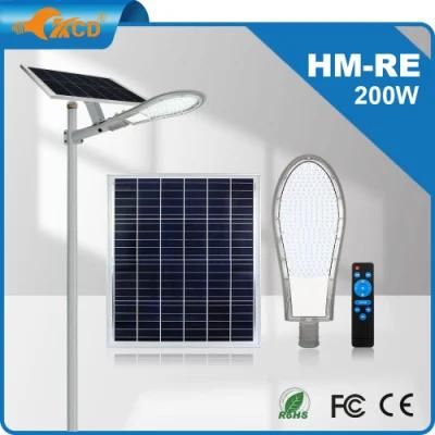 Aluminum Alloy Outdoor 20W 60W 80W 200W 500W High Lumen IP65 LED Solar All in One Street Light 6000K Solar Streetlight