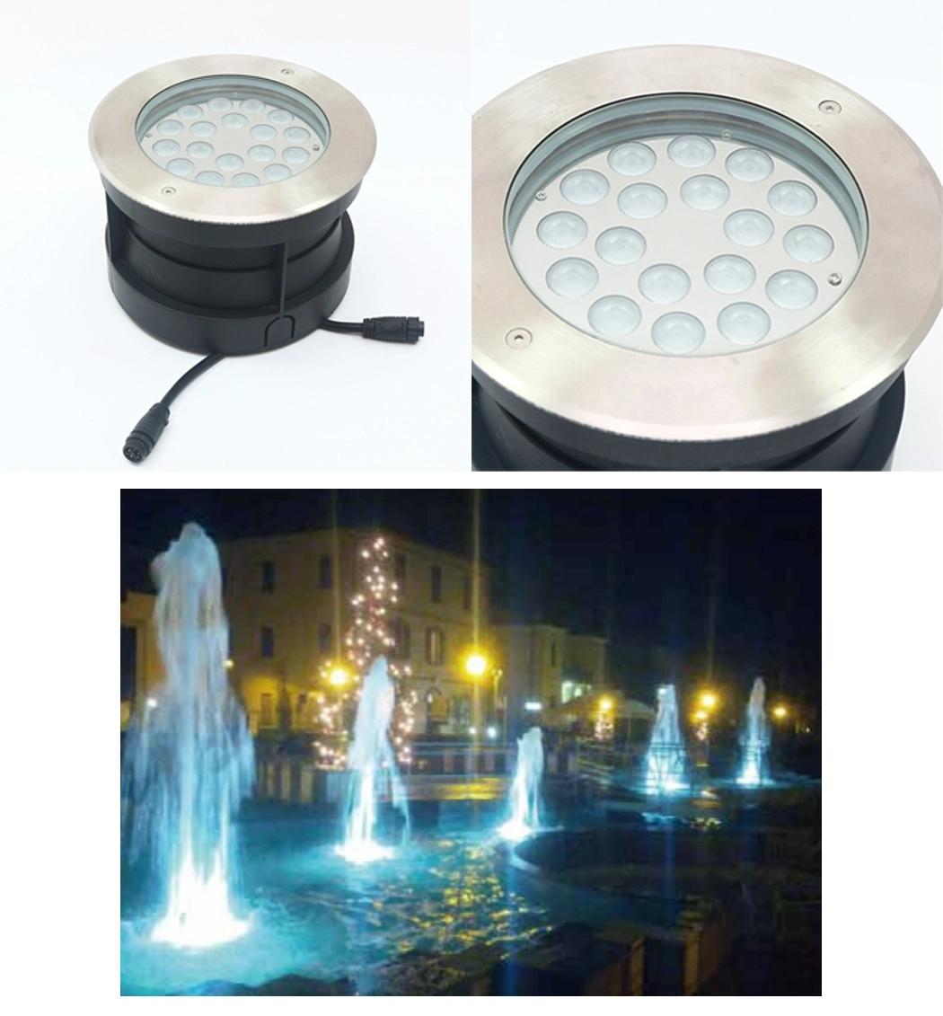 Recessed Swimming Pool Light High Quality DMX Control 304 Stainless Steel DMX512 RGB/RGBW Waterproof 3W 6W 9W 12W 18W 24W 36W LED Underwater Light