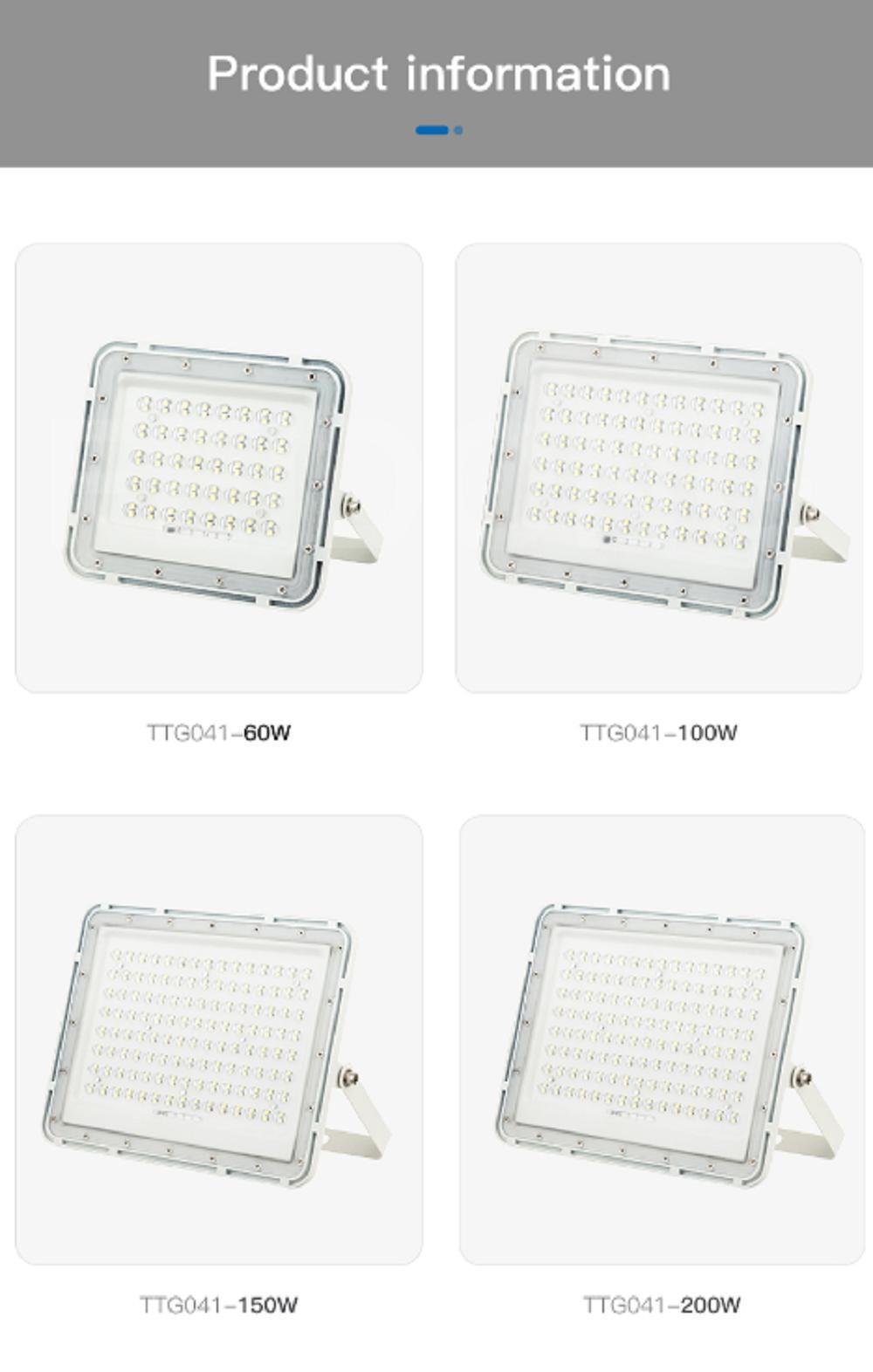 High Quality 60W-300W IP66 Waterproof Solar Powered Outdoor LED Solar Flood Garden Light