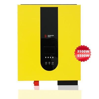 3.5 5.5kw 5kVA off Grid Solar Inverter 24V 48V Built-in 100A MPPT Solax Charge Controller Pure Sine Wave Hybrid Inverter