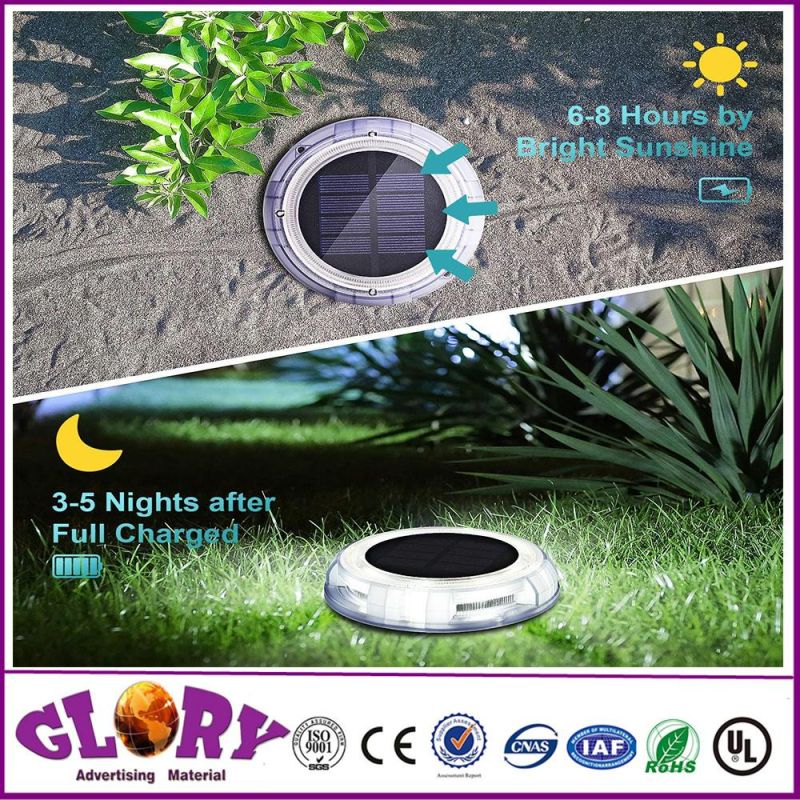 New Arrival 8 LED Solar Garden Light for Garden Decoration