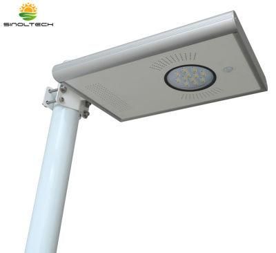 12W LED All in One Solar LED Garden Lamps with Integrated PV and Lithium Battery