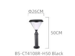 Bspro Hot Selling Aluminum Waterproof IP65 Outdoor Lights Pole Lamps Solar LED Garden Light