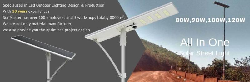 IP65 Solar Lamp Posts Glass 100W 5W 60W