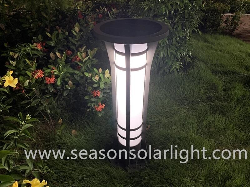 Outdoor Lighting Ce 5W Premium Column Solar Bollard Light with Warm+White LED Light