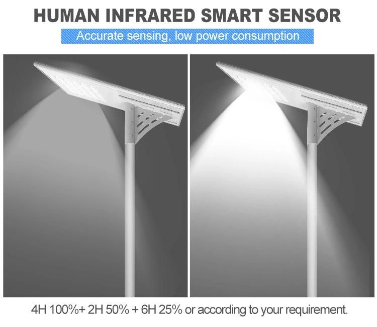 130*65 Lighting Angle Time Control Mode 120W Solar LED Lamp