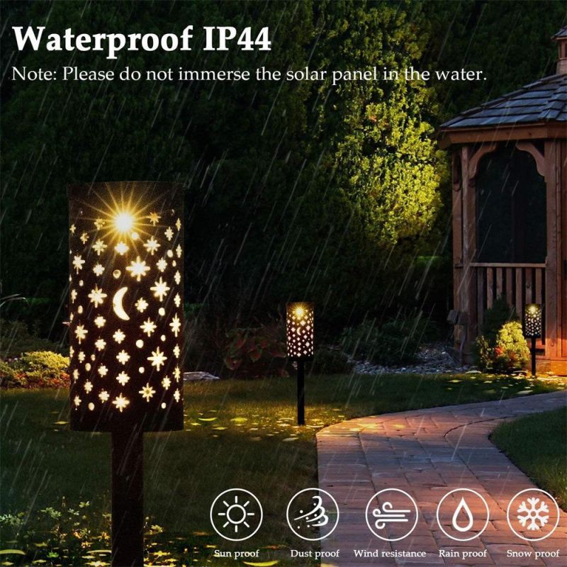 Solar Lamps Garden, 1PCS Solar Pathway Lights Outdoor, Decorative Garden Lights, Waterproof, Water Density IP44 LED Landscape Lantern for Walkway, Path Esg17317