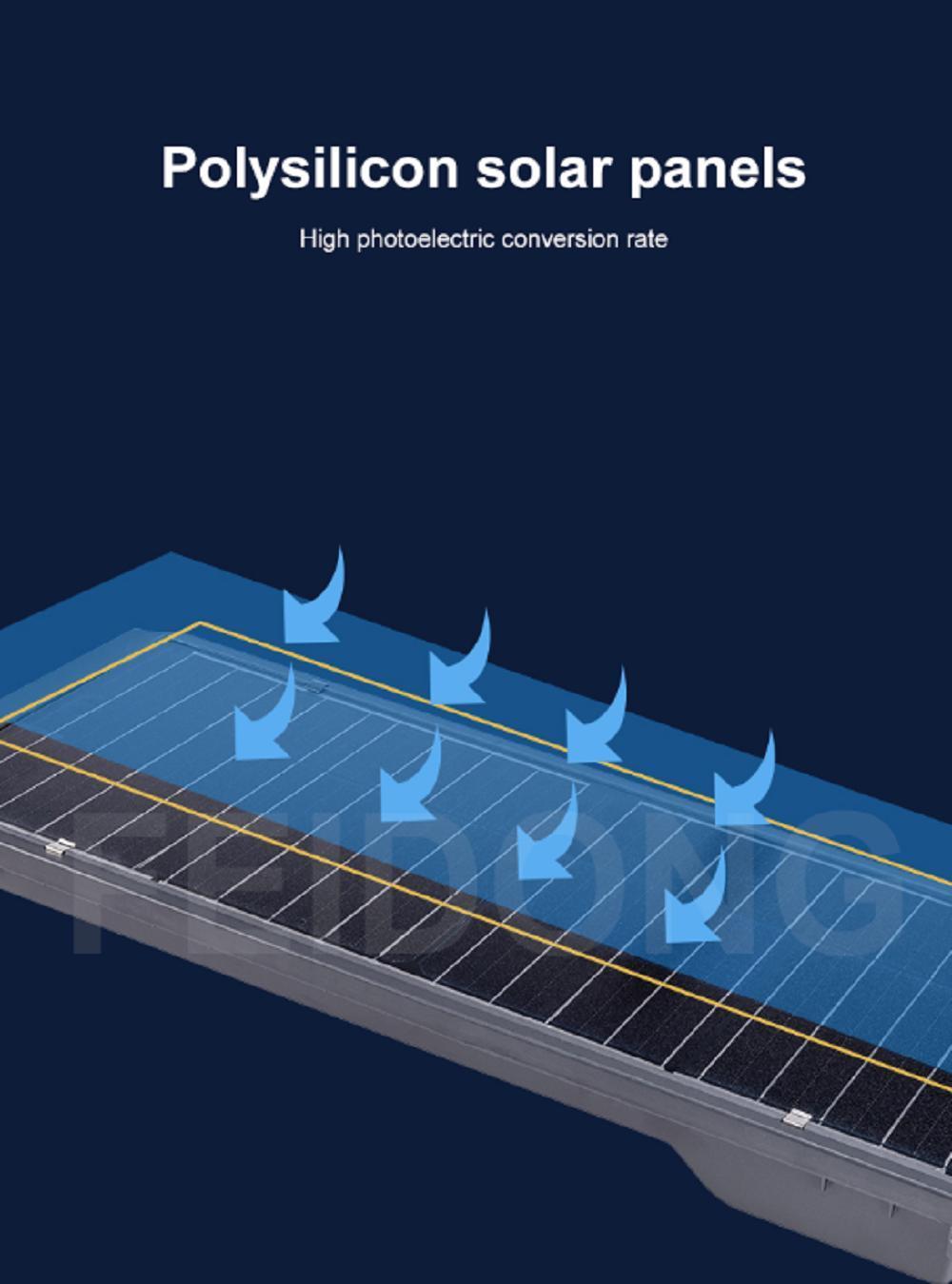 High Efficiency Waterproof Mono-Crystalline Solar Panel LED All in One Street Light