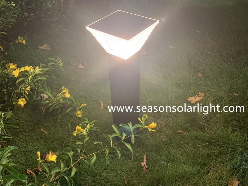 Square Standing Lawn Pathway Lighting Solar Outdoor Garden Light Solar Powered Decoration Lighting