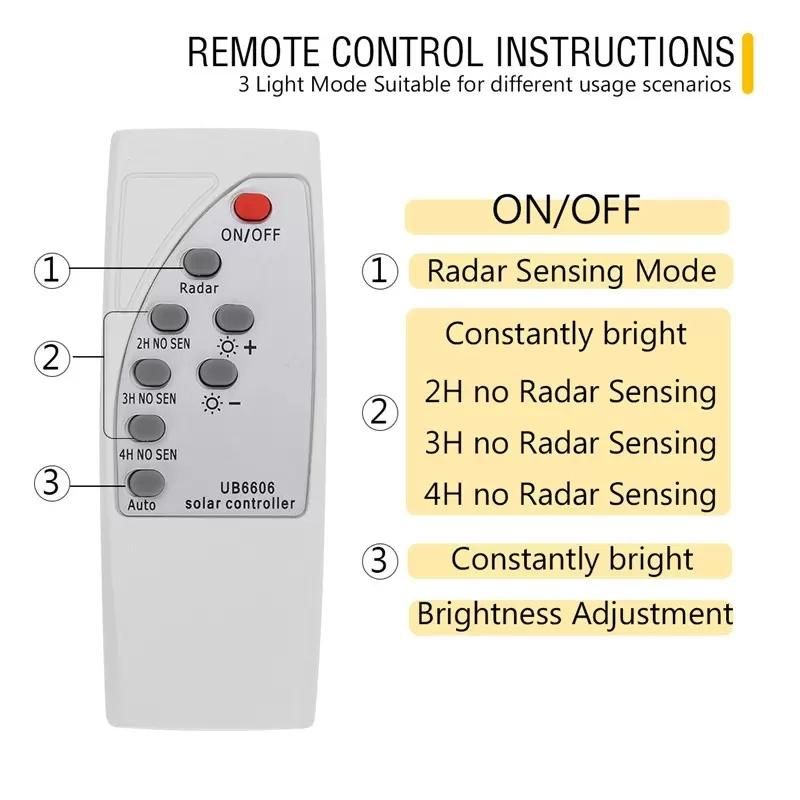 Remote Control IP67 Waterproof Solar Street Lamp 30W 60W 90W