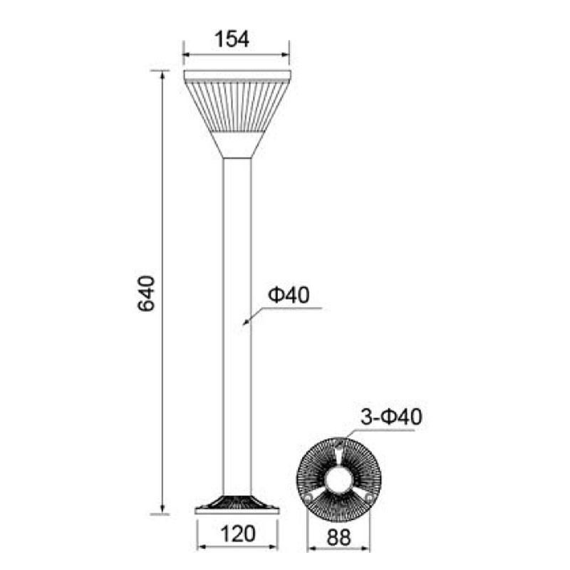 Wholesale Technological Landscape Lamp LED Solar Lighting Outdoor Lighting RGB Lawn Light