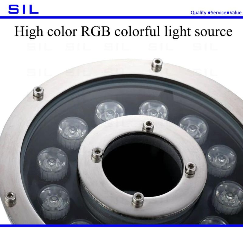 LED Water Light RGB 18W Underwater Light Indoor Submersible Pump LED Water Fountain Lighting