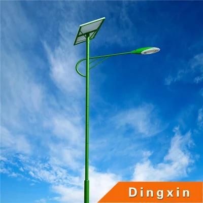 9m Solar LED Street Lamp with 80W LED Lamp and Battery on Top