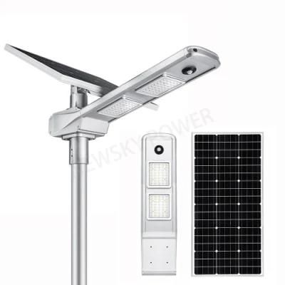 9m Pole Mounted Split Panel Type High Lumen Commercial Solar Street Light