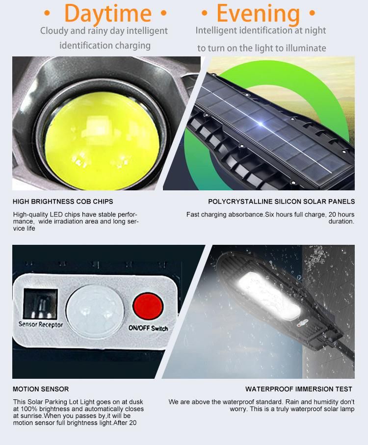 High Lumen Outdoor100W System Control Controller LED Solar Street Light Fixture Street Light