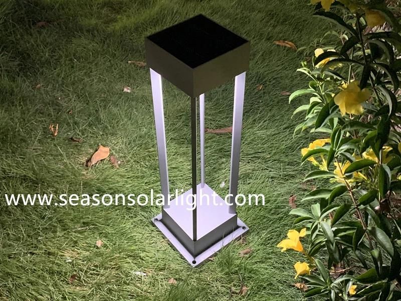 Modern Square Lighting LED Solar Outdoor Garden Solar Lawn Light with Solar Panel System