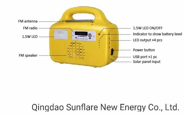 10W Mini Solar Power System Radio Sf-1210p