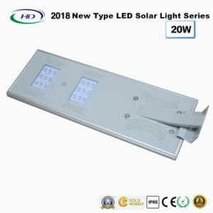 2018 New Type All-in-One Solar LED Garden Light 20W