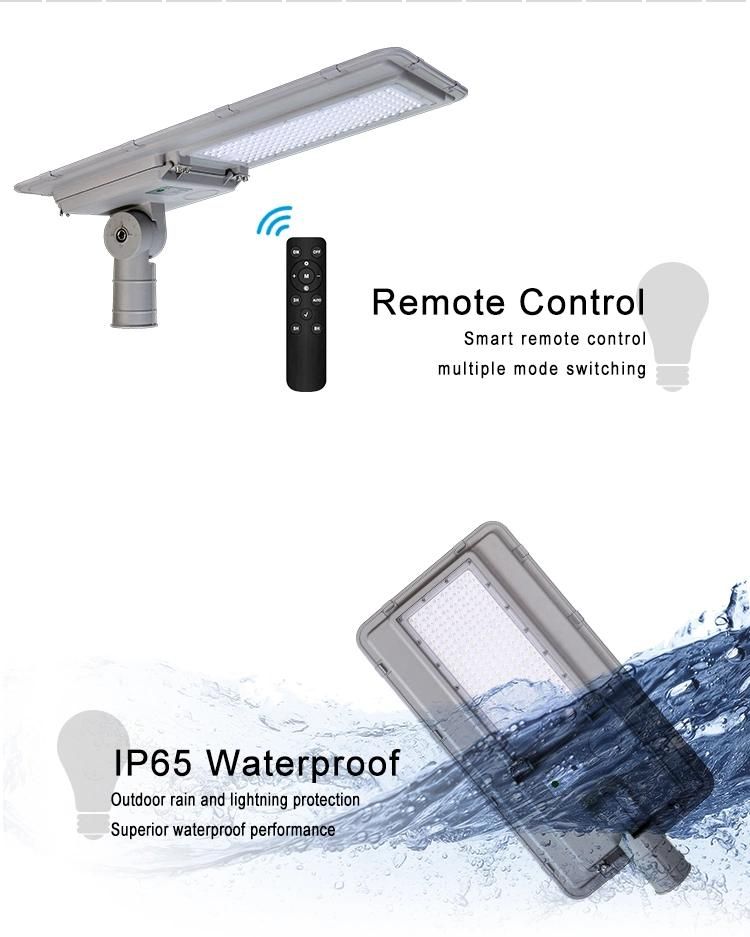 High Power Road Light DC 60W 100W 150W Integrated Outdoor LED Street Lamp All in One Solar Street Light