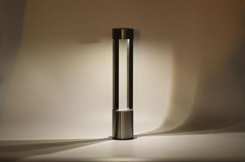 Modern Solar Bollard Light of Stainless Steel