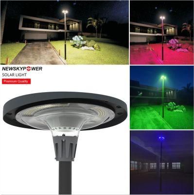 2022 UFO RGB 800W 1200W Outdoor Lighting Street Solar LED Garden Light for Park Parking Lot