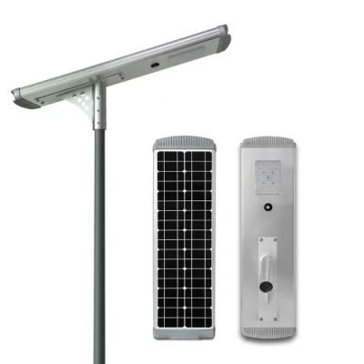 Outdoor All in One Integrated LED Road Light Garden PIR Solar Street Light with Panel and Lithium Battery