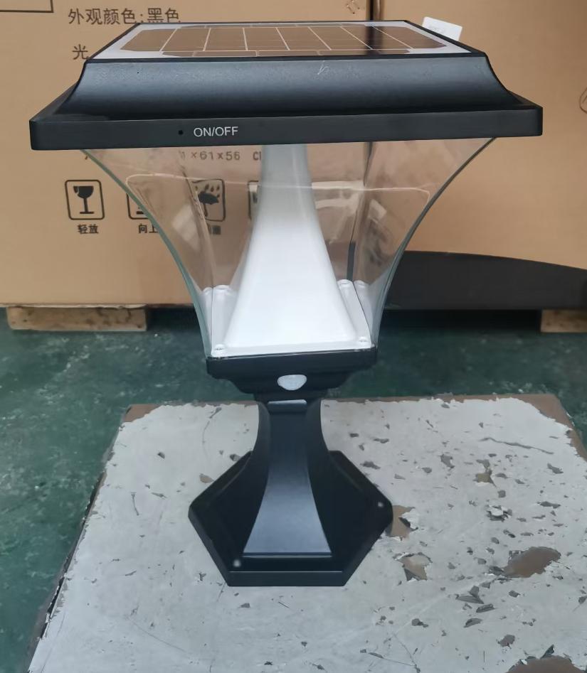 New Solar Product Die-Casting Aluminum High Brightness Solar Pillar Light for Path Gate Lawn Countyard