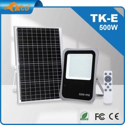 China Factory Price 3 Years Warranty Slim Day Night Split Type Outdoor IP65 Rechargeable Solar LED Flood Light 30W