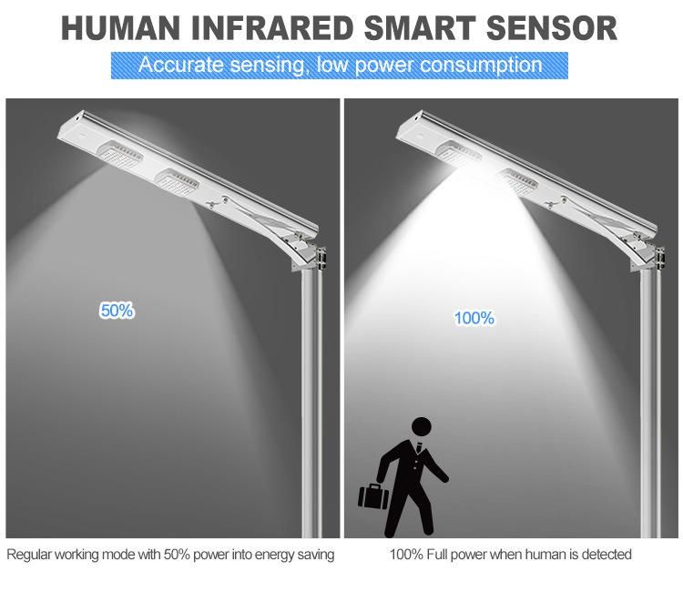 Al-CH30 PIR Motion 30W Integrated LED Solar Street Light