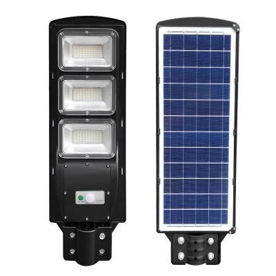 90W Sensor System Integrated All in One LED Solar Street Light, Outdoor IP65 Waterproof ABS Solar Square Lights, 30W 60W 120W Road Lighting