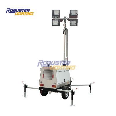 Rplt6000 9m Metal Halide 4000 Watts Lamp Trailer Mounted Light Tower