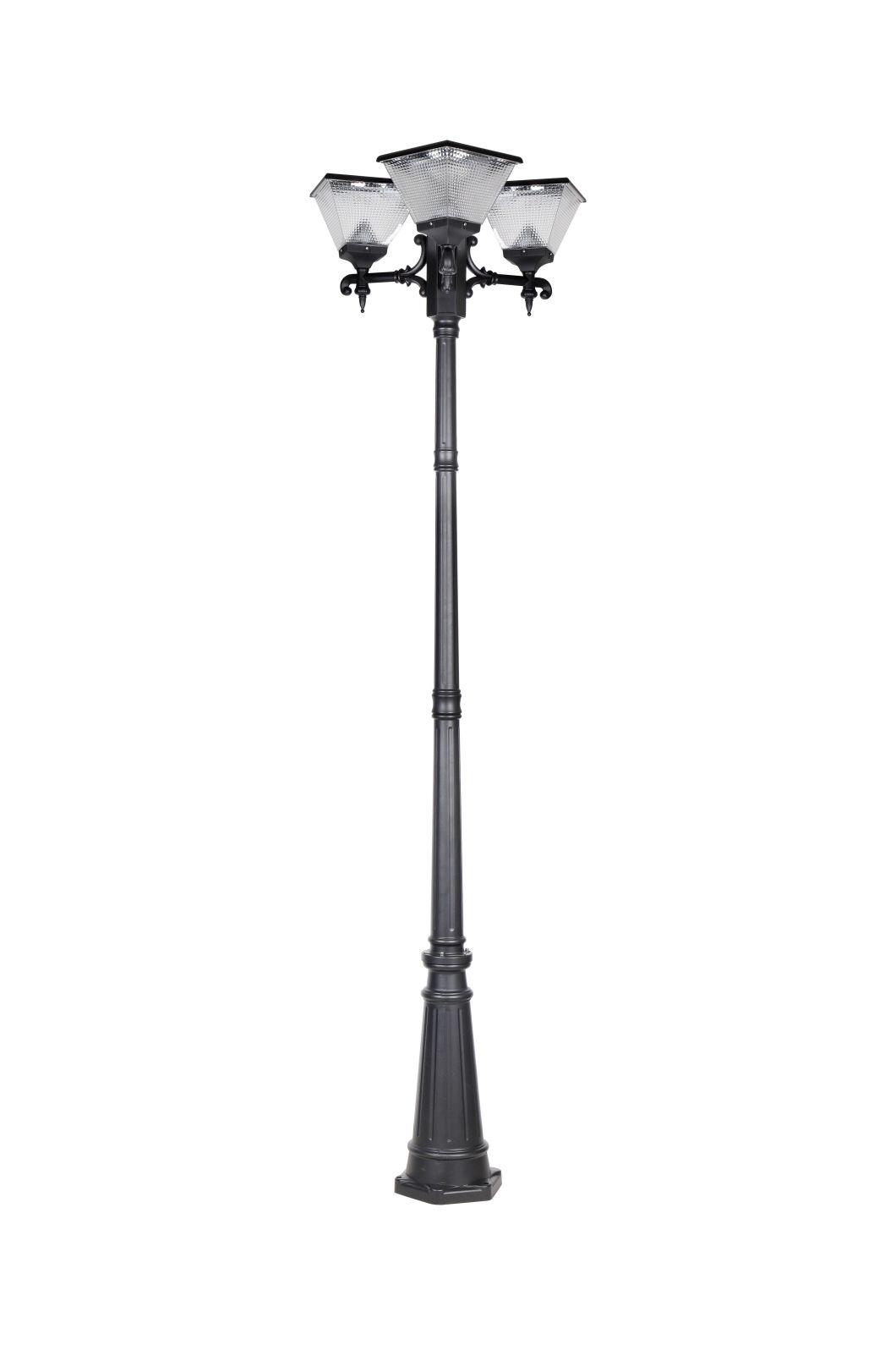 Aluminum+PC Cover Garden Solar Column Lights for Sale