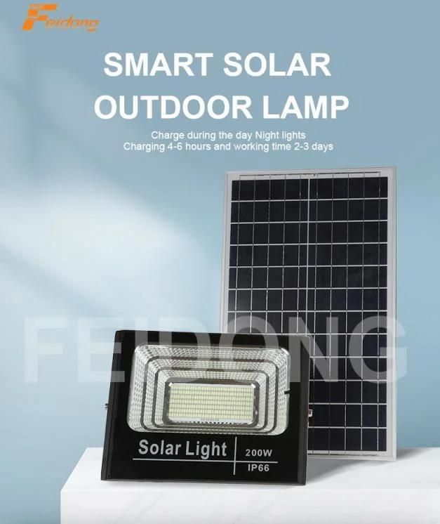 Durable High Brightness 30000lm IP66 Waterproof Outdoor 40W 60W 100W 200W 300W Solar Flood Light