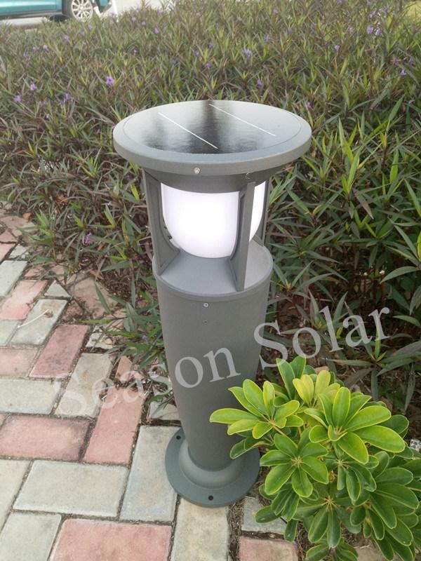 High Lumen Decoration Landscape Lighting Outdoor LED Solar Bollard Light with Warm+White LED Light