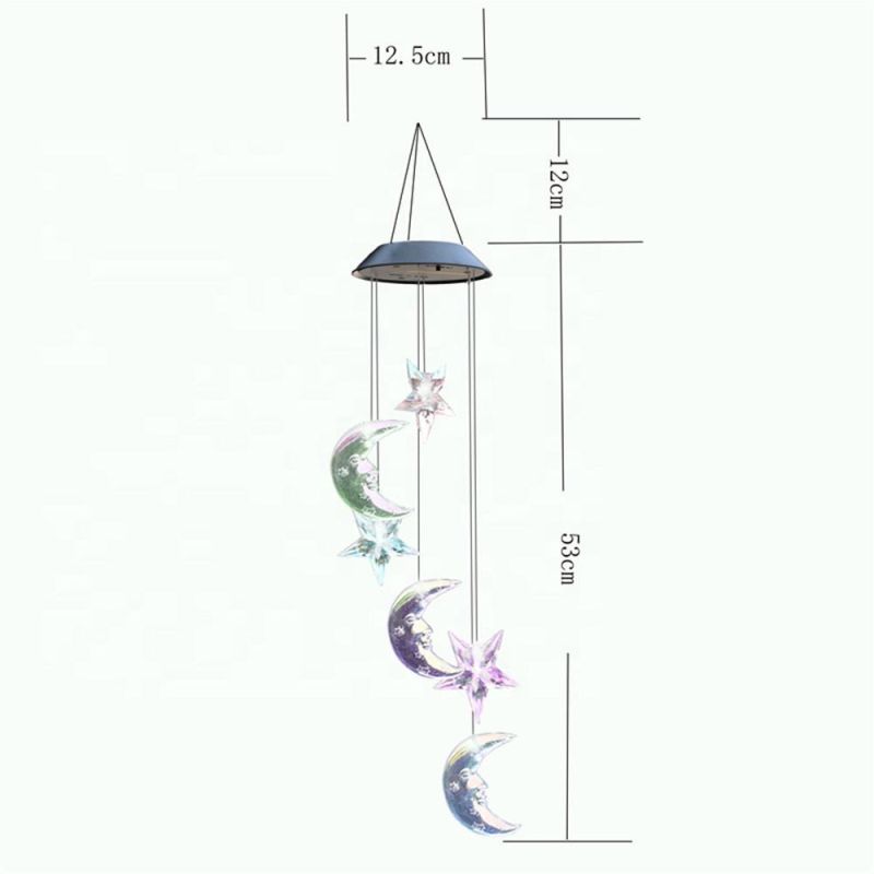 Outdoor Solar Energy Wind Chime Lamp LED Color Changing