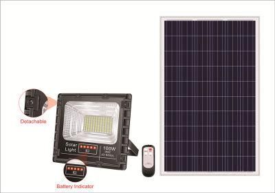 Tennis Court No Wiring Outdoor IP65 Jd 200W Jd-8200L Solar Flood Light