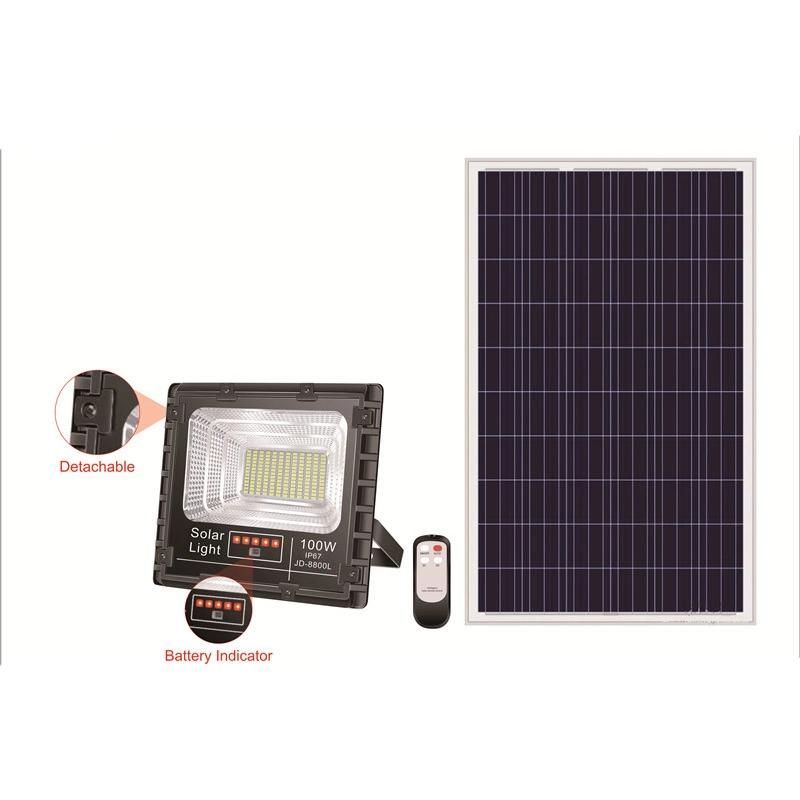 Remote Control Outdoor Security Garden LED Solar Flood Light 100W 200W 300W